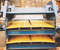 Polyurethane tensioned screens and polyurethane mats